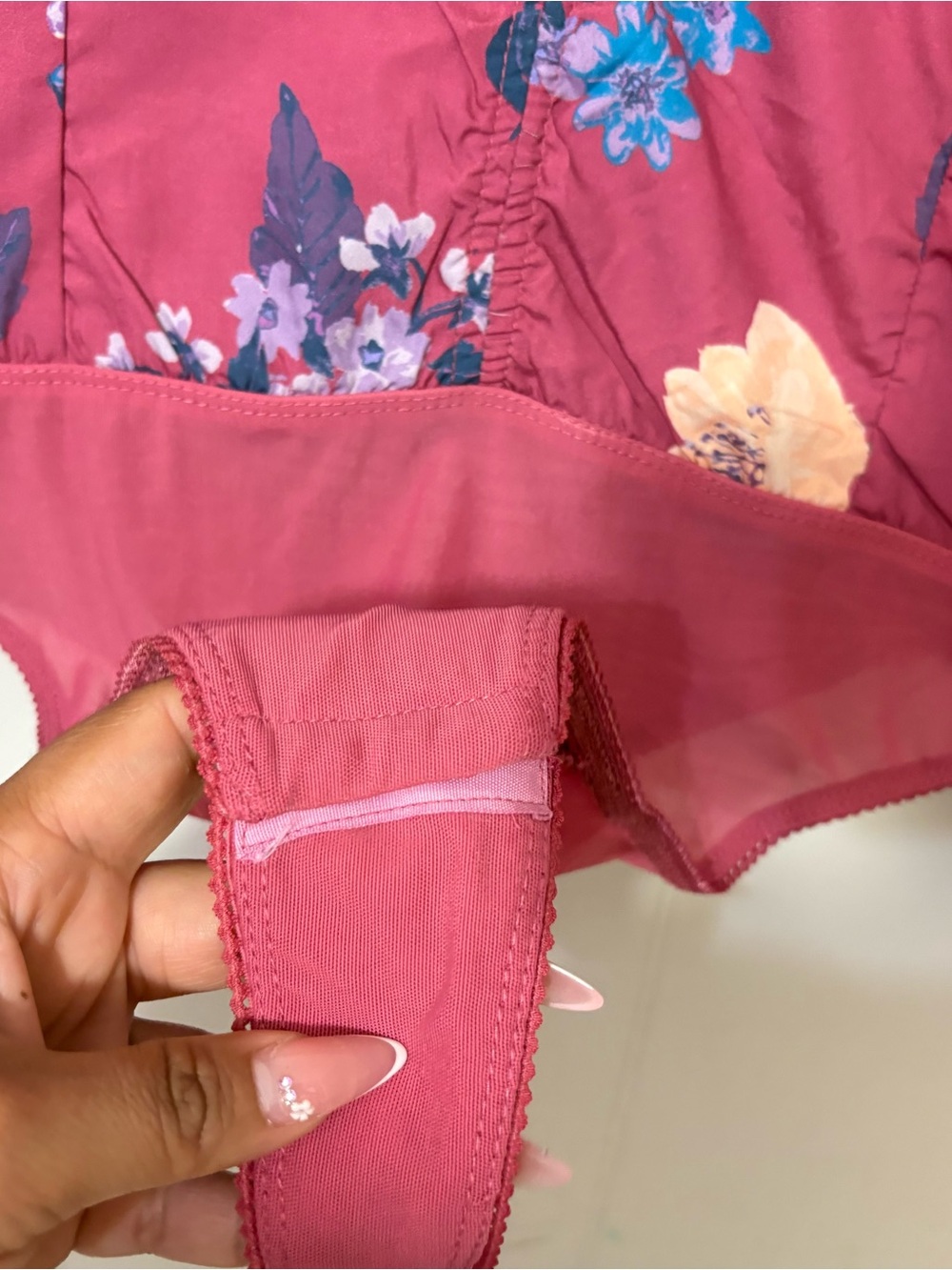 Free People Intimately FP Wonderlost Bodysuit XL Floral Sheer Boho Romantic Top - Picture 6 of 12